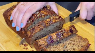 Tasty white chocolate Banana Bread