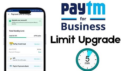 how to upgrade paytm business account limit | paytm merchant account upgrade kaise kare | increase