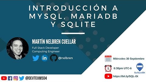Introducción a MySQL, MariaDB y SQLite