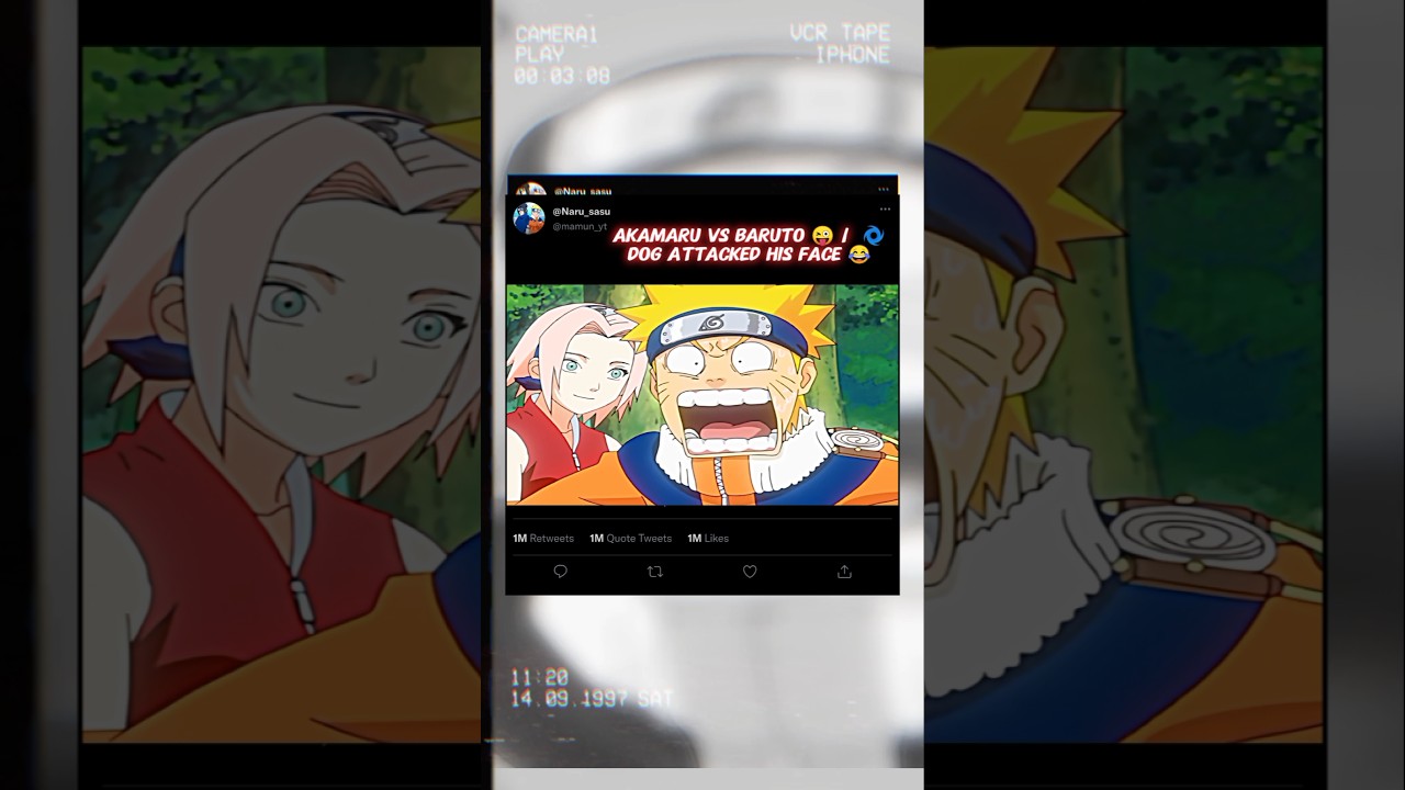 Akamaru vs Naruto🌀 | Dog attacked his face 😂 