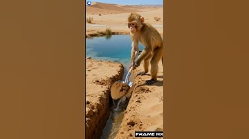 A Brave Rat helps the plant to grow up 😭#ai #save #tree #monkey