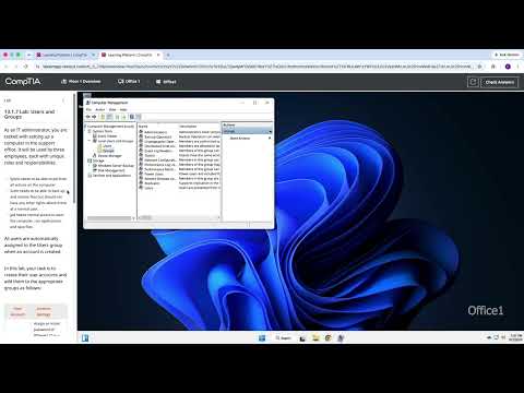 13.1.7 Lab Users and Groups CompTIA A+