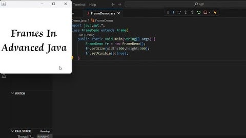 Frames In Advanced Java Tutorial #advancedjava #java