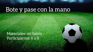 Bote Y Pase Con La Mano Ejercicios De Entrenamiento