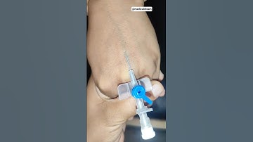 How to Insert Blue Cannula (22G) Step by Step | Nursing Skills | IV Cannula Insertion #shorts