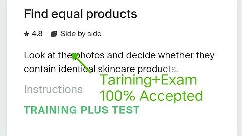 Find equal products 0.015 Training+Exam 100% Accepted Toloka Easy Task Earn money