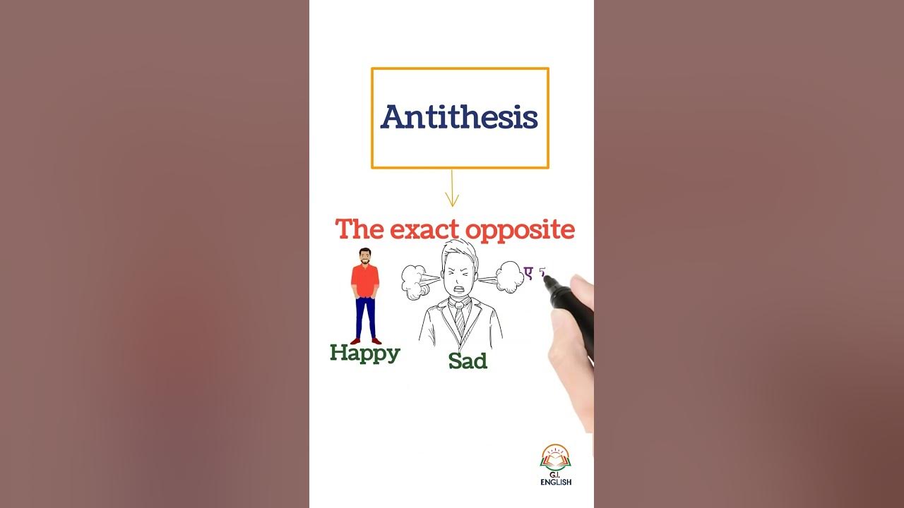 antithesis meaning in hindi with example