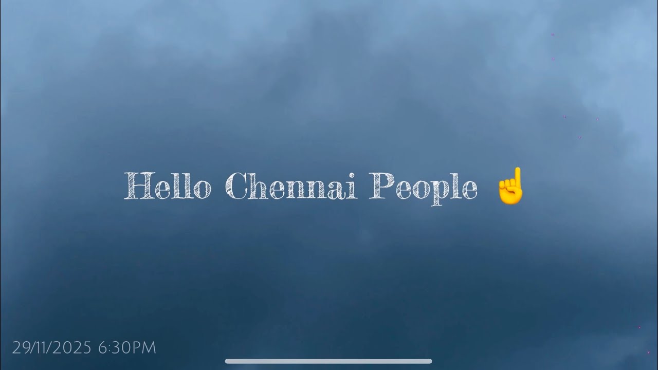 Chennai Ditwah Cyclone Alert 🚨 | Safety Tips  👍🤞 @hellomrmani 