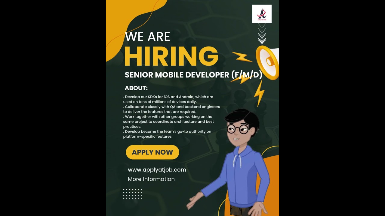 Job: Senior Mobile Developer | hamburg ,  Germany|.... apply link in Description.