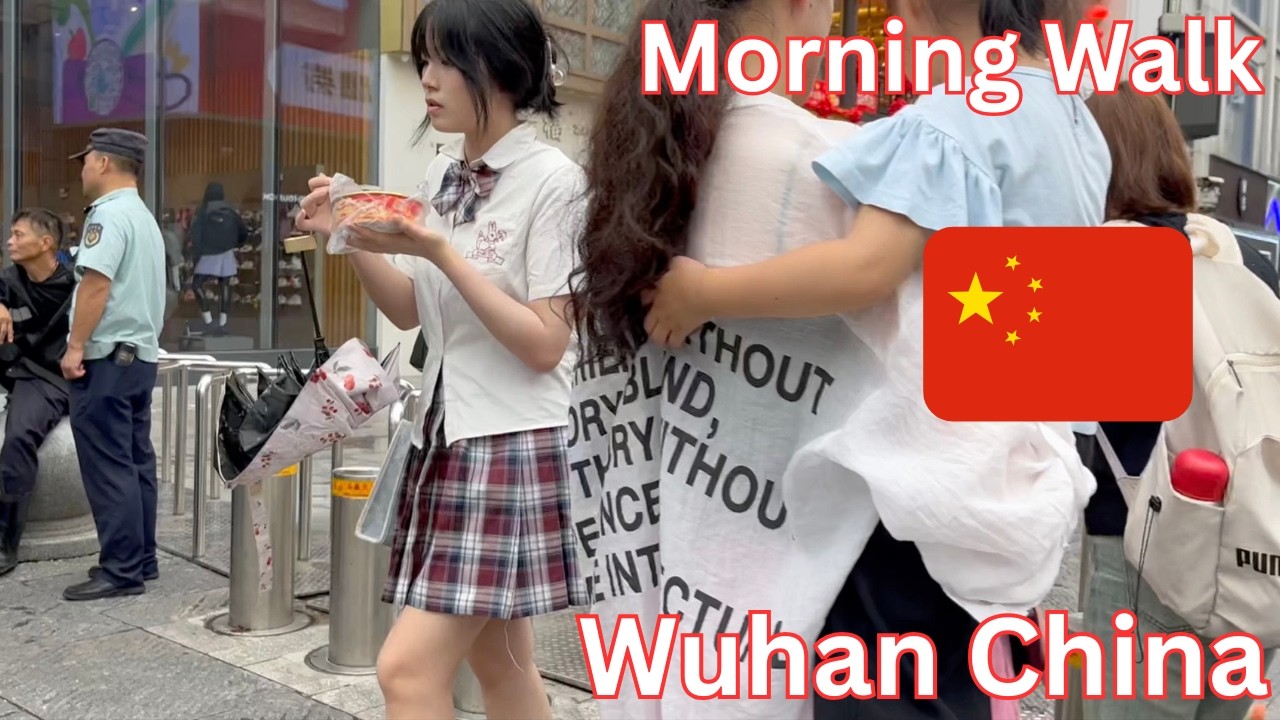 Morning Walk on Jianghan Road, Wuhan 🇨🇳 | City Life in Daylight