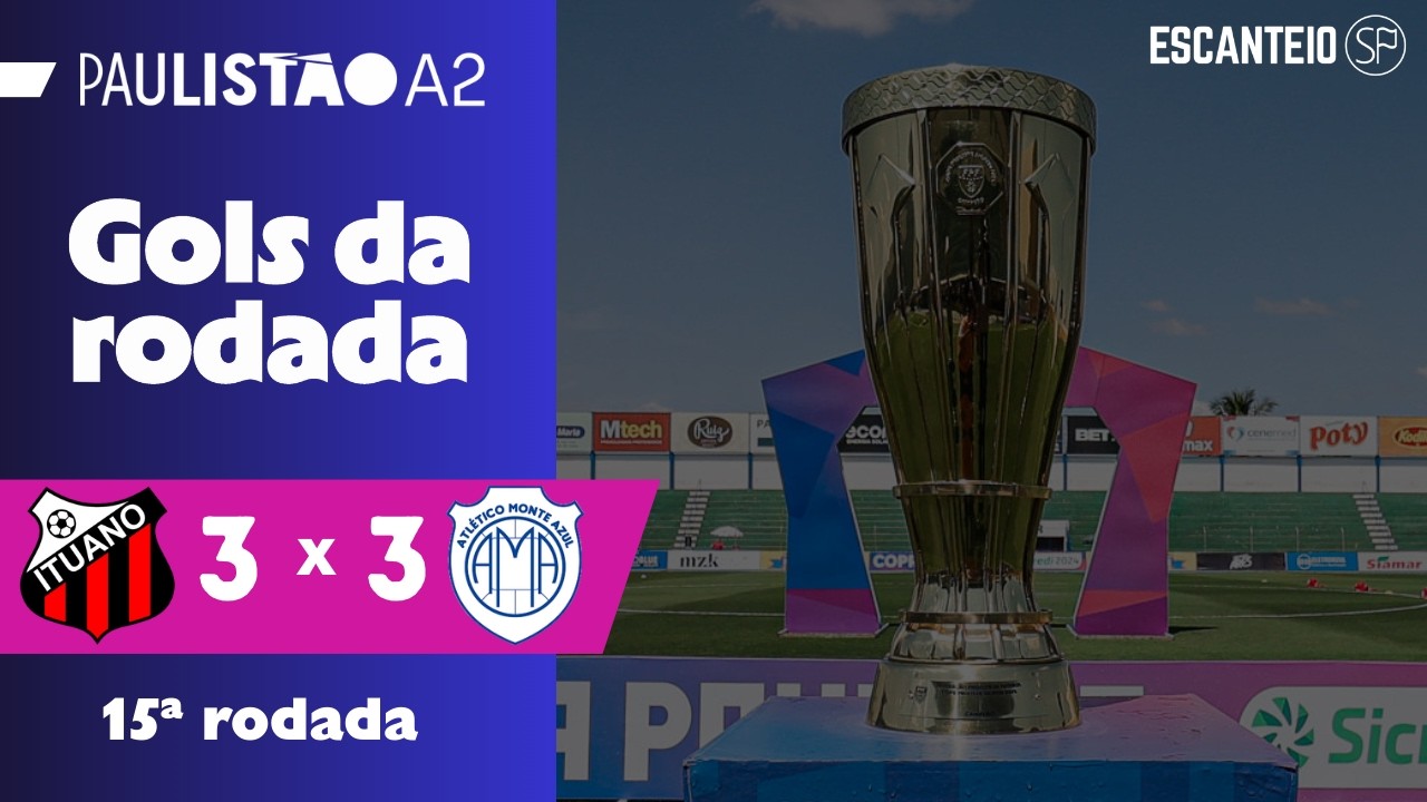 AMA SE SALVA DE FORMA ÉPICA | Ituano 3 x 3 Monte Azul | Gols do Paulistão Série A2 2026