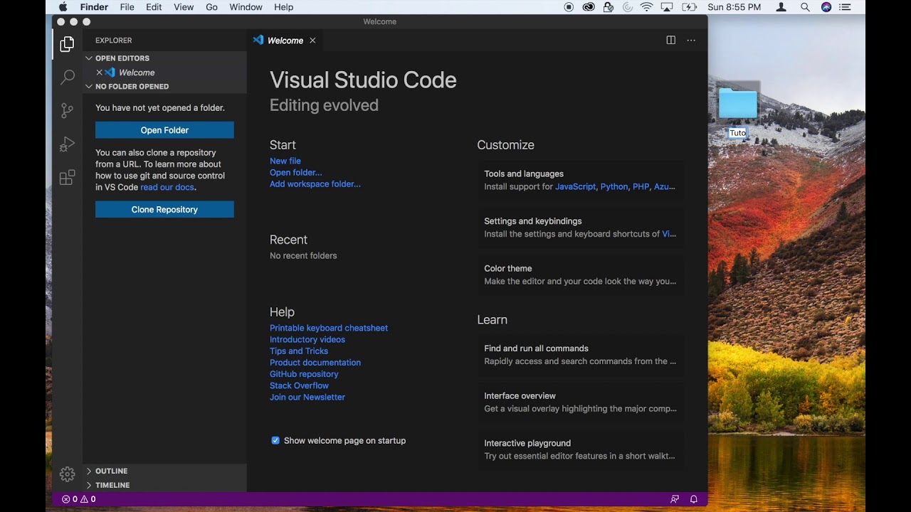 How To Install Visual Studio Code On Mac And Hello World In C Youtube