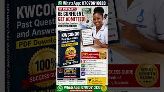 KWCONOO Past Questions and Answers PDF Download 2026