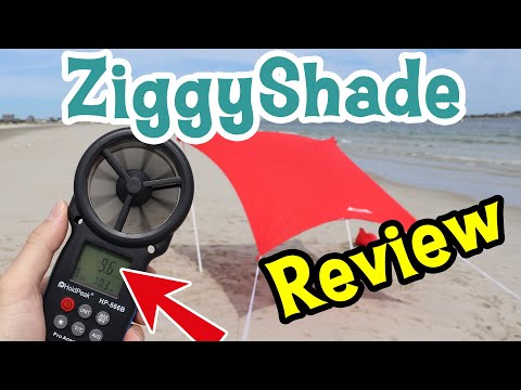 ZiggyShade Beach Sunshade Set Up & Review Video