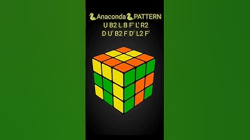 Anaconda Pattern🐍|🔥|How to make Anaconda Pattern on Rubik