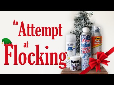 DIY Snow Flocking  Snow-Tex, Santa Snow, Popcorn Ceiling Wall