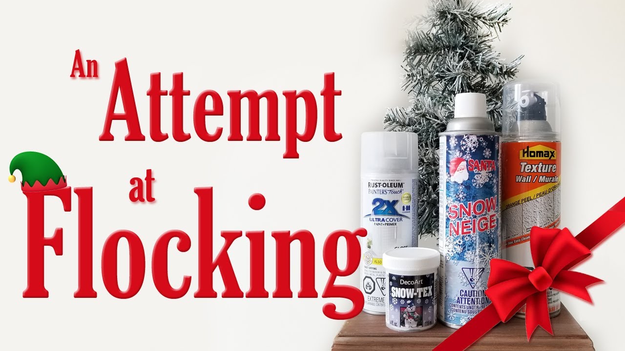 DIY Snow Flocking  Snow-Tex, Santa Snow, Popcorn Ceiling Wall