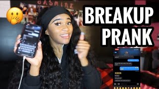 BREAKUP TEXTING PRANK ON BOYFRIEND DURING QUARANTINE!!