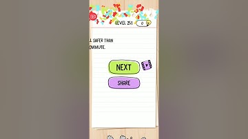 Brain test tricky puzzles levels 251 - 260 detailed solution or walkthrough