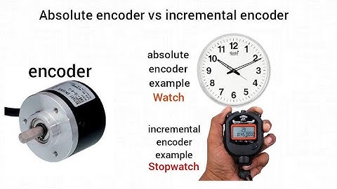 difference between absolute encoder and incremental encoder