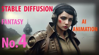 Ai Animation. Fantasy Animation 4. Stable Diffusion. Deforumanimator Scripts. Нейросети. Анимация.