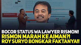 Download lagu BOCOR STATUS WA LAWYER RISMON! RISMON MARAH KE AIMAN?! ROY SURYO BONGKAR FAKTANYA!!