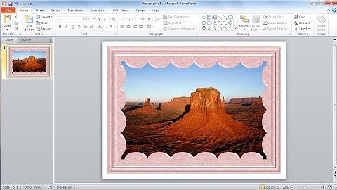 Tutorial PowerPoint 2010 |Cara Membuat Bingkai Foto Anda Sendiri di Microsoft PowerPoint