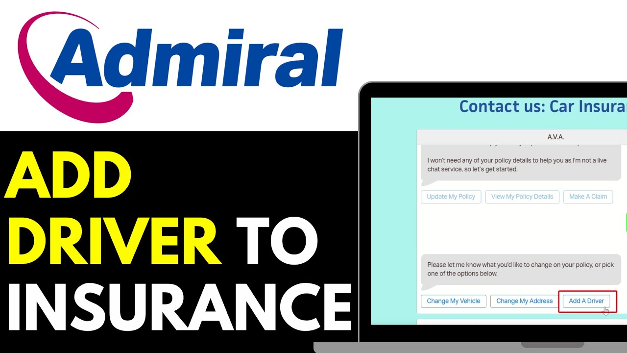 How To Add Driver To Admiral Insurance 2025 (Step-by-Step) - YouTube