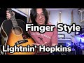 Capture de la vidéo Lightnin' Hopkins Finger Style - Finger Picking Blues - Gibson Lg-1