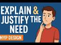 MYP Design Criterion A — Explain &amp; Justify the Need (A.i) | How to Ace Strand 1