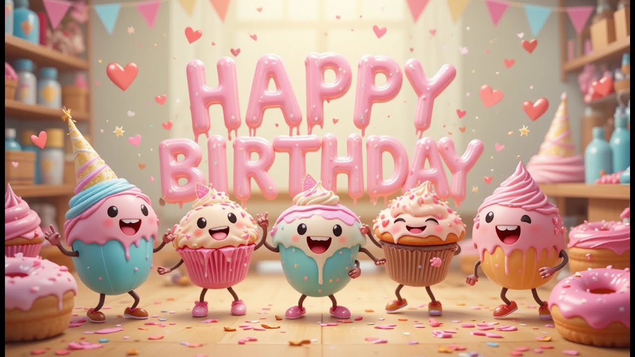 Fun Happy Birthday Song 🎶 20-Minute Party Loop for Kids