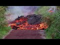 UPDATES Lava Flow-  KAPOHO  NONI FARMS rd  Hawaii Volcano 2018