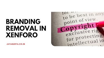 How to remove footer copyright credit in Xenforo