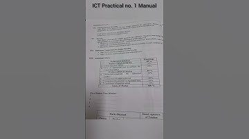 MSBTE | Fundamentals Of ICT 22001 | Lab Manual | Practical no.1 #shorts