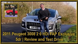 2011 Peugeot 3008 2 0 HDi FAP Exclusive 5dr | Review and Test Drive