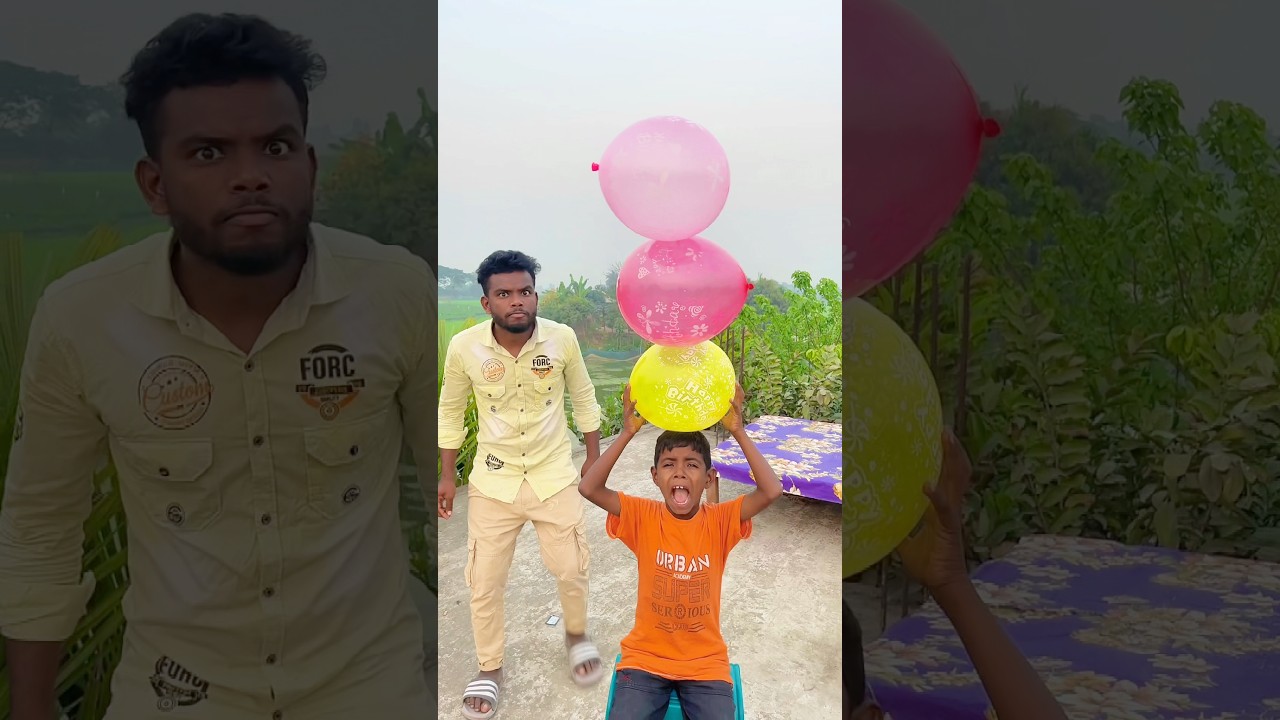 Raju's balloon brother burst 🤣 