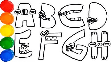 Coloreando Alphabet Lore (A-Z) - Alphabet Lore Coloring Page | FunKeep