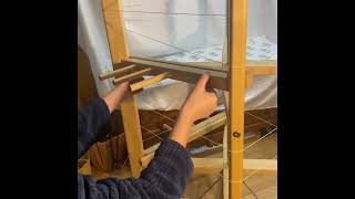 2.a.ii&iii Winding the Warp, guide string and making a cross
