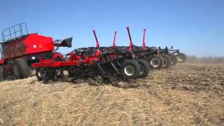 VERSATILE DeltaTrack model 500 pulling ML930 Series Air Drill and AC400 Air Cart