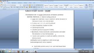 CCNA AF SOMALI EIGRP SECTION