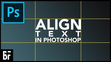 Perfectly Align Text in Photoshop