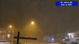 Strong winds and blowing snow in St. John's