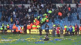 LEEDS V BIRMINGHAM...DISGRACEFUL SCENES!!! || BIRMINGHAM FANS FIGHT WITH POLICE AND STEWARDS!!!