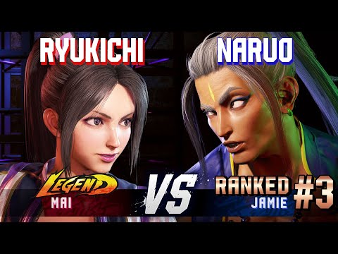 SF6 ▰ RYUKICHI (Mai) vs NARUO (#3 Ranked Jamie) ▰ High Level Gameplay