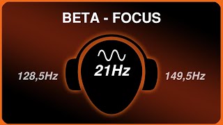 Focus: Pure Binaural Beats – Beta – 21Hz@139Hz - Long version