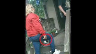 Girl Pulls Gun On Boyfriend Then Gets Hit By Flower Pots : r/PublicFreakout