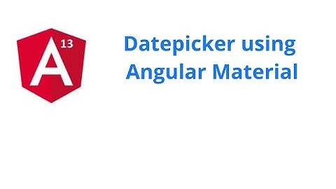 Datepicker using Angular material and ngModel