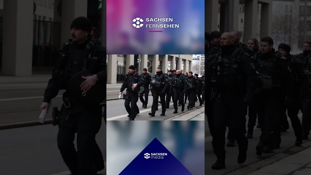 Proteste gegen rechtsextremen „Trauermarsch“ in Dresden