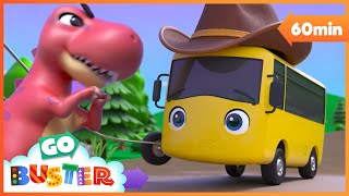 Buster Plays with the Dinosaur | Go Buster - Bus Cartoons & Kids Stories