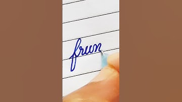 how to write cursive writing ✍ friend #shorts #cursive